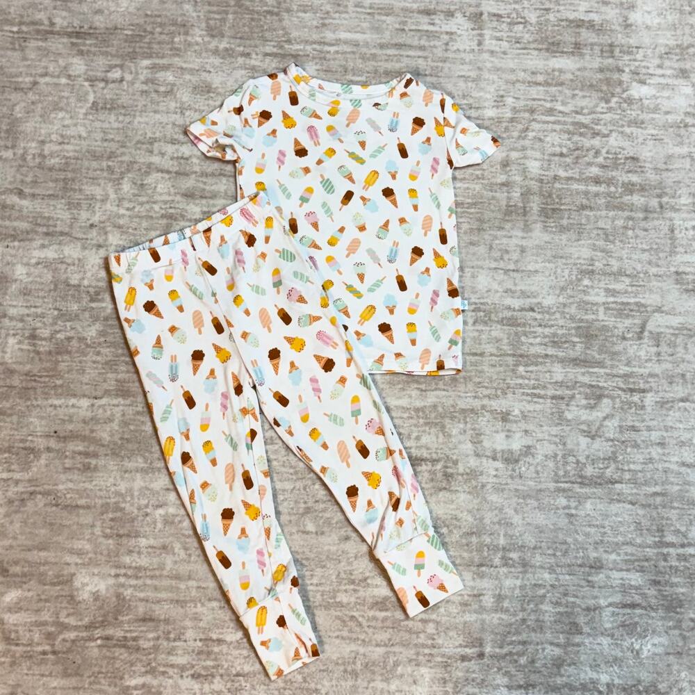 Posh Peanut Baby 18 24 months 2 piece set Popsicle Ice cream cone Bamboo Pajama